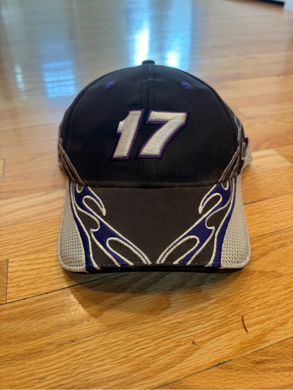 #17 Roush Fenway Racing Black and Purple Number 17 Baseball Hat